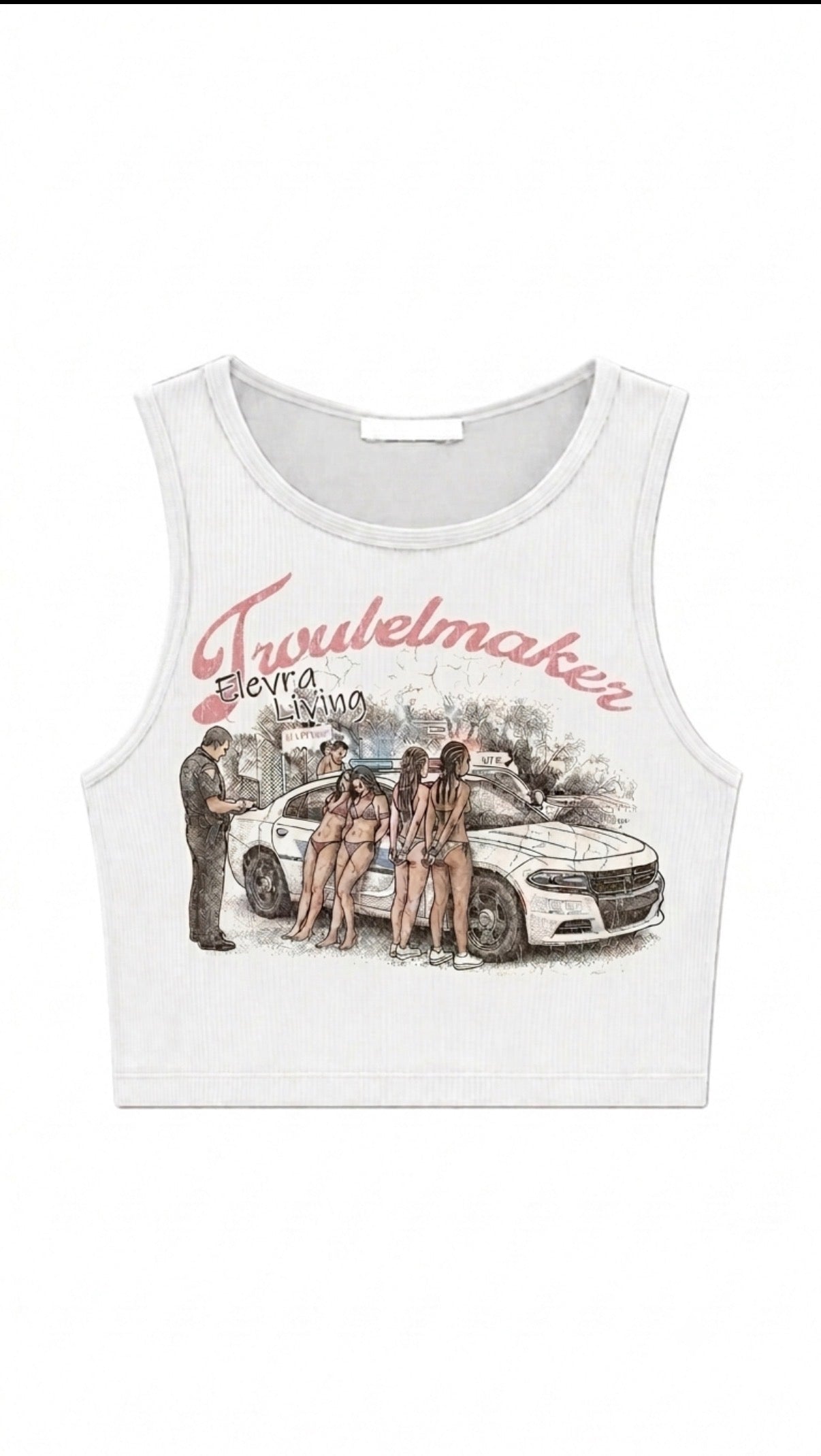 Elevra Troublemaker crop top