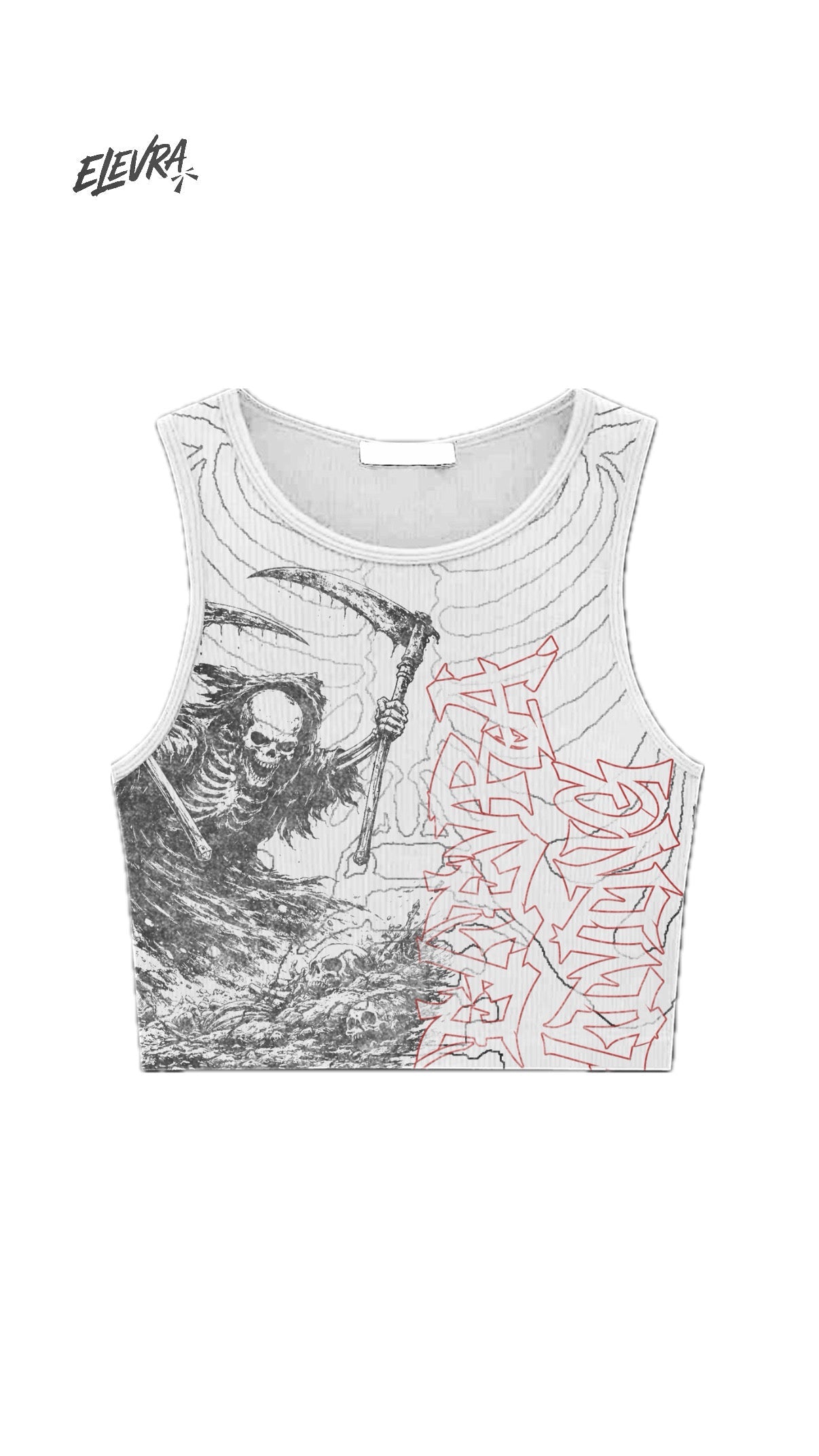 White Reaper Skeleton crop tank