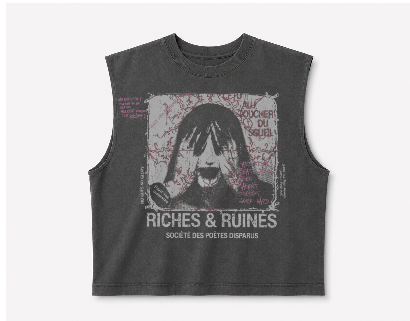Charcoal Riches and Ruins sleeveless tank